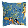 Tropical Toucan Blue 24-inch Floor Pillow