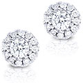14k Gold 1/5ct TDW Brilliant Diamond Earrings