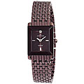 Anne Klein Women's Square Ion-plated Brown Watch