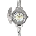 Anne Klein Women's Silvertone Covered Watch