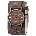Fossil Men's Analog Brown Leather Watch 