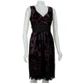 R&M Richards Women's Flocked Taffeta Dress