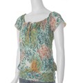 Self Esteem Junior's Banded-bottom Knit Peasant Top