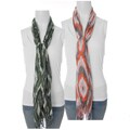 Adi Designs Diamond Print Lightweight Woven Scarf