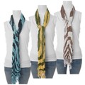 Adi Designs Women's Lightweight Stripe Print Scarf