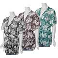 Be Lush Women's Plus Size V-neck Floral Print Shirt