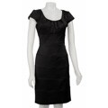 London Times Women's Cap Sleeve Sheath Dress