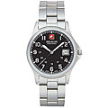 Swiss Military Men's Black Conquest Steel Watch