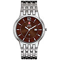 Swiss Military Men's Brown Rendezvous Stainless Steel Watch