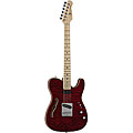 Luna Deco Series Red Semi-hollow TLE Electric Guitar