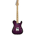 Luna Deco Semi-hollow Purple TLE Electric Guitar
