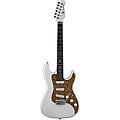 Luna Henna Paisley STE White Electric Guitar