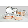 Stainless Steel and Copper 8-piece Cookware Set
