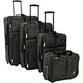 Adolfo Bradford Tweed 4-piece Luggage Set