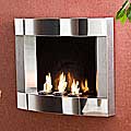Stainless Steel Wall Mount Fireplace