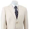 Massimo Genni Men's Natural Linen 2-button Suit