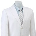 Massimo Genni Men's White Linen 2-button Suit