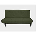 Armless Dark Moss Futon/ Sofa Bed