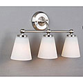 Polished Nickel Bathroom Triple Sconce