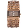 DKNY Women's Brown Steel Champagne Crystal Watch