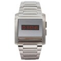 DKNY Men's Steel Angled Crystal Digital Watch