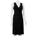Glamour Women's Cross-over Drape Dress