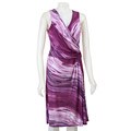 Glamour Women's Draped V-neck Dress