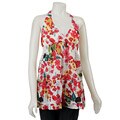 Angie Junior's Red Floral Halter Top