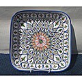 Tabarka 12-inch Square Serving Bowl (Tunisia)