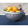 Tabarka 12-inch Deep Salad Bowl (Tunisia)