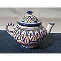 Tabarka Design Large Teapot (Tunisia)