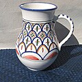 Large Tabarka Design Pitcher (Tunisia)