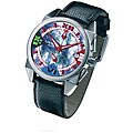 Locman Italy Cavallo Pazzo Men's Black Leather Strap Watch