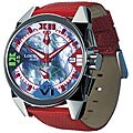 Locman Italy Cavallo Pazzo Men's Red Leather Strap Watch