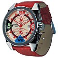 Locman Italy Cavallo Pazzo Men's Red Leather Strap Watch
