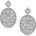 10k White Gold 1/8ct TDW Diamond Earrings