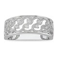 10k White Gold Filigree 1/10ct TDW Diamond Ring