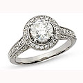 14k White Gold 1 1/2ct TDW Diamond Engagement Ring (G-H, SI2)