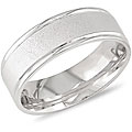 14k White Gold Comfort Fit Women's Wedding Band