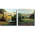 Udell 'Inspired Hillsides I and II' Canvas 2-piece Art Set