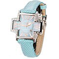 Locman Italy Women's Diamond Light Blue Karung Snake Watch