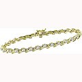 14k Yellow Gold 1ct TDW Diamond Bracelet (H-I, I1)