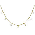 10k Yellow Gold Freshwater Rice Pearl Necklace