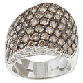 18k Gold 4 1/5ct TDW Cognac Diamond Estate Ring (J, SI2) (Size 7.5)