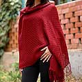 Alpaca Wool 'Fire' Shawl (Peru)