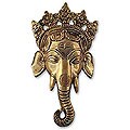 Brass 'Ganesha, Lord of Knowledge' Mask (India)