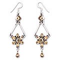 Citrine 'Daisy Drops' Flower Earrings (India)