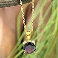 Gold Vermeil Garnet 'Scarlet Prosperity' Choker (India)