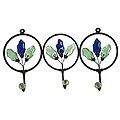 Iron and Recycled Glass 'Blue Revival' Coat Rack (Ghana)