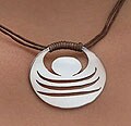 Leather 'Happiness' Necklace (Brazil)